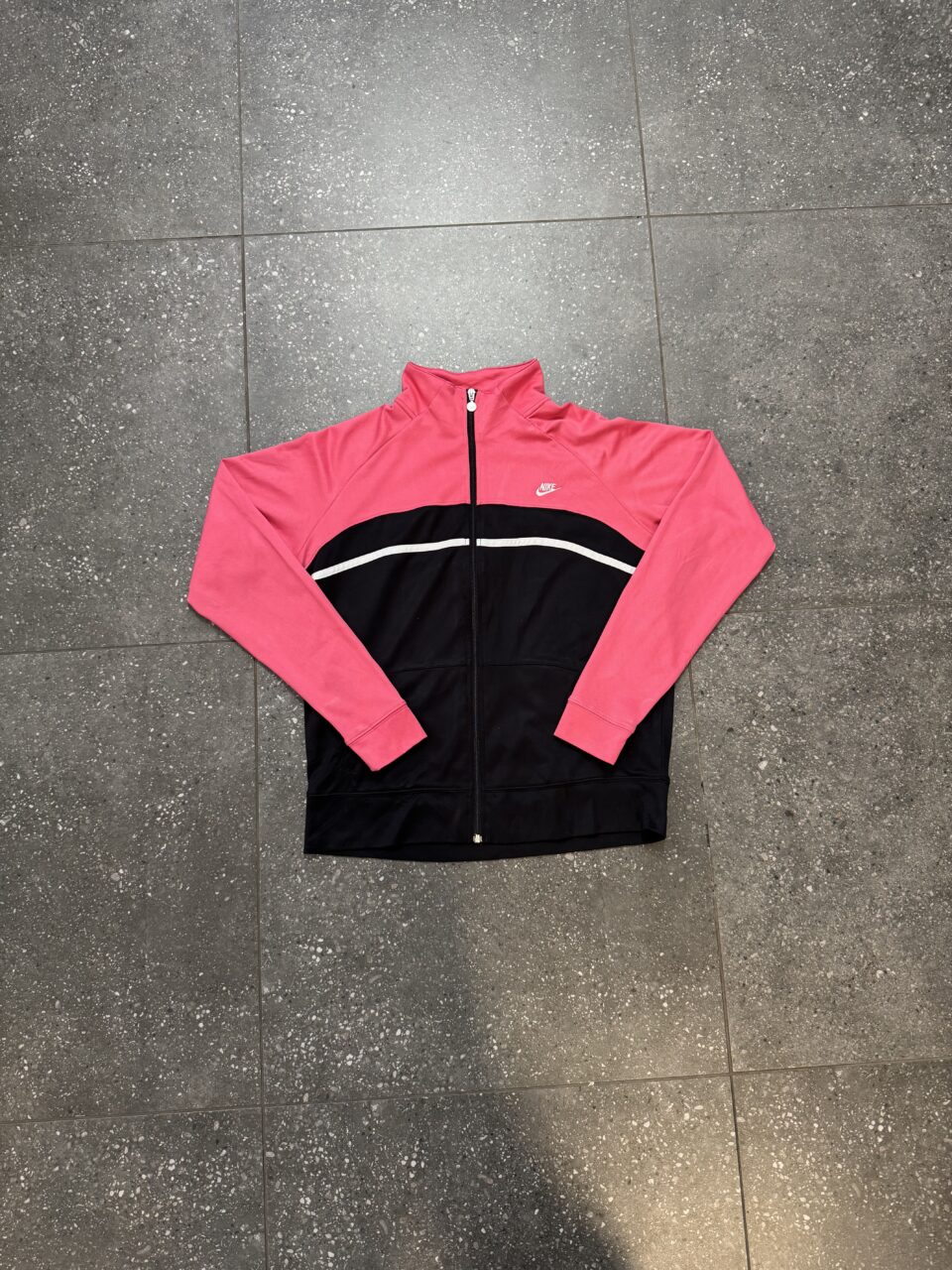 Vintage Black & Pink Nike Jacket - Womens Large