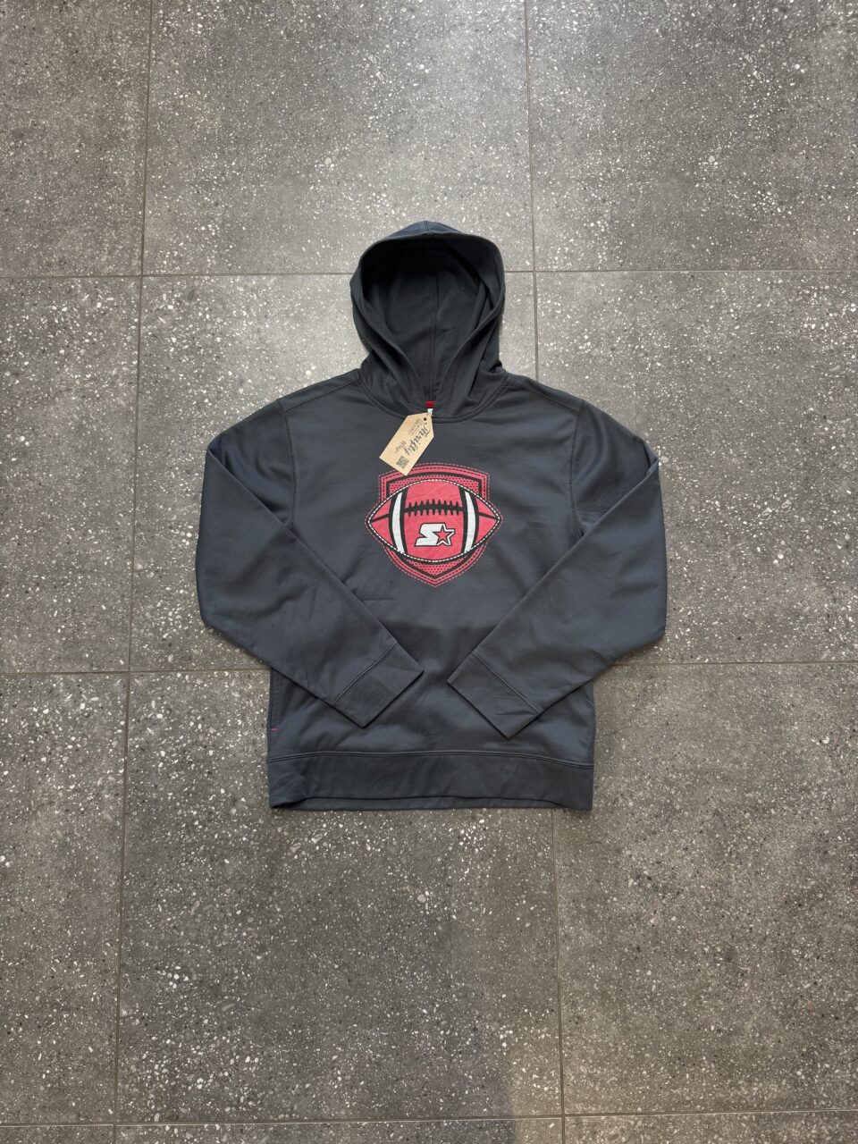 Grey & Red Starter Hoodie - Kiddies Extra Large