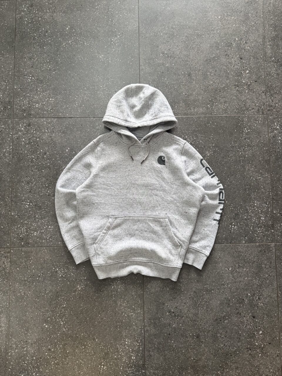 Grey Carhartt Pullover Hoodie - Extra Large