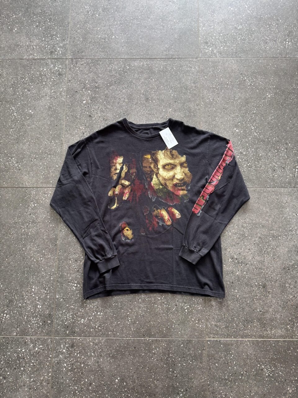 Vintage The Walking Dead Long Sleeve Tshirt - Large