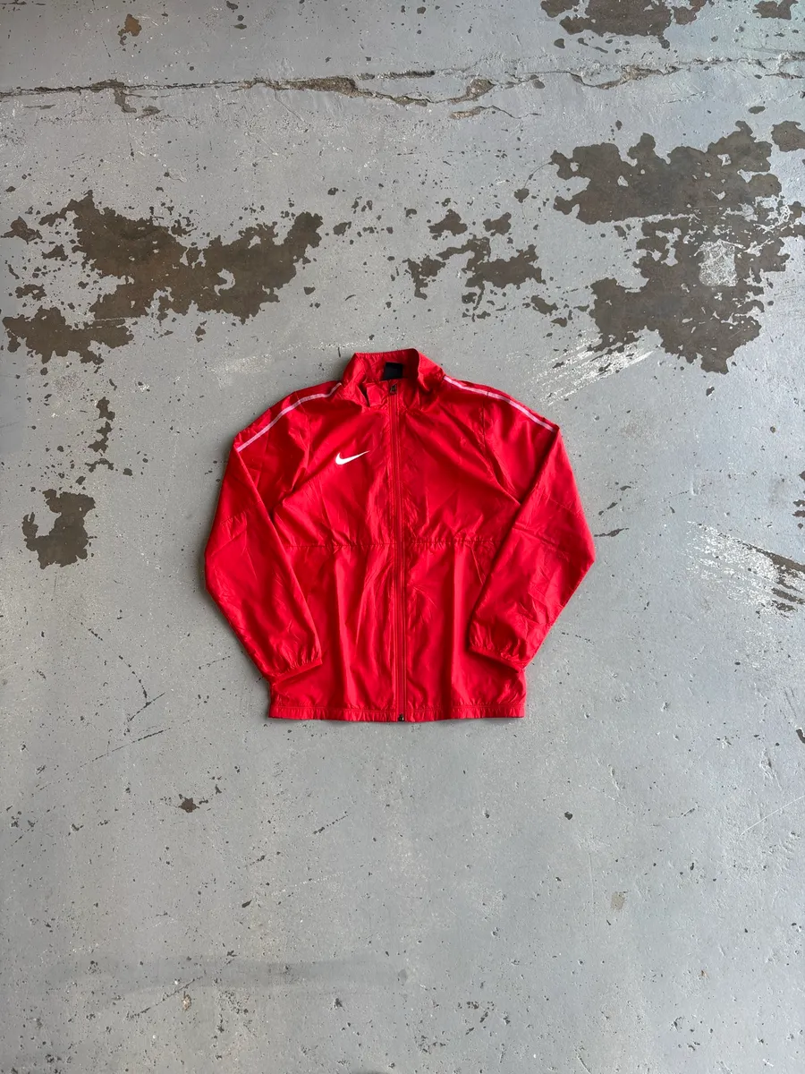 Kiddies Vibrant Red Nike Park 20 Repel Rain Jacket - Large