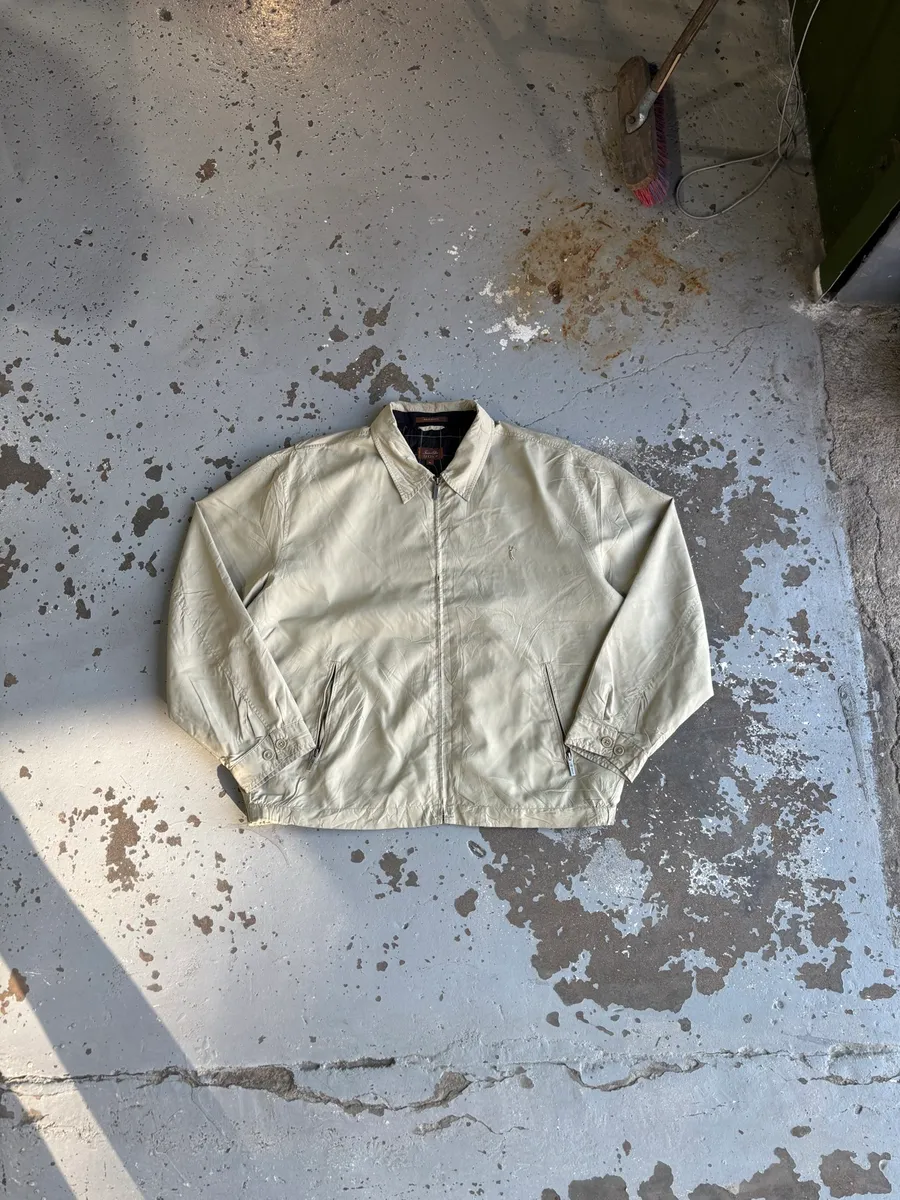 Beige Tasso Elba Golf Full-Zip Jacket - Extra Large
