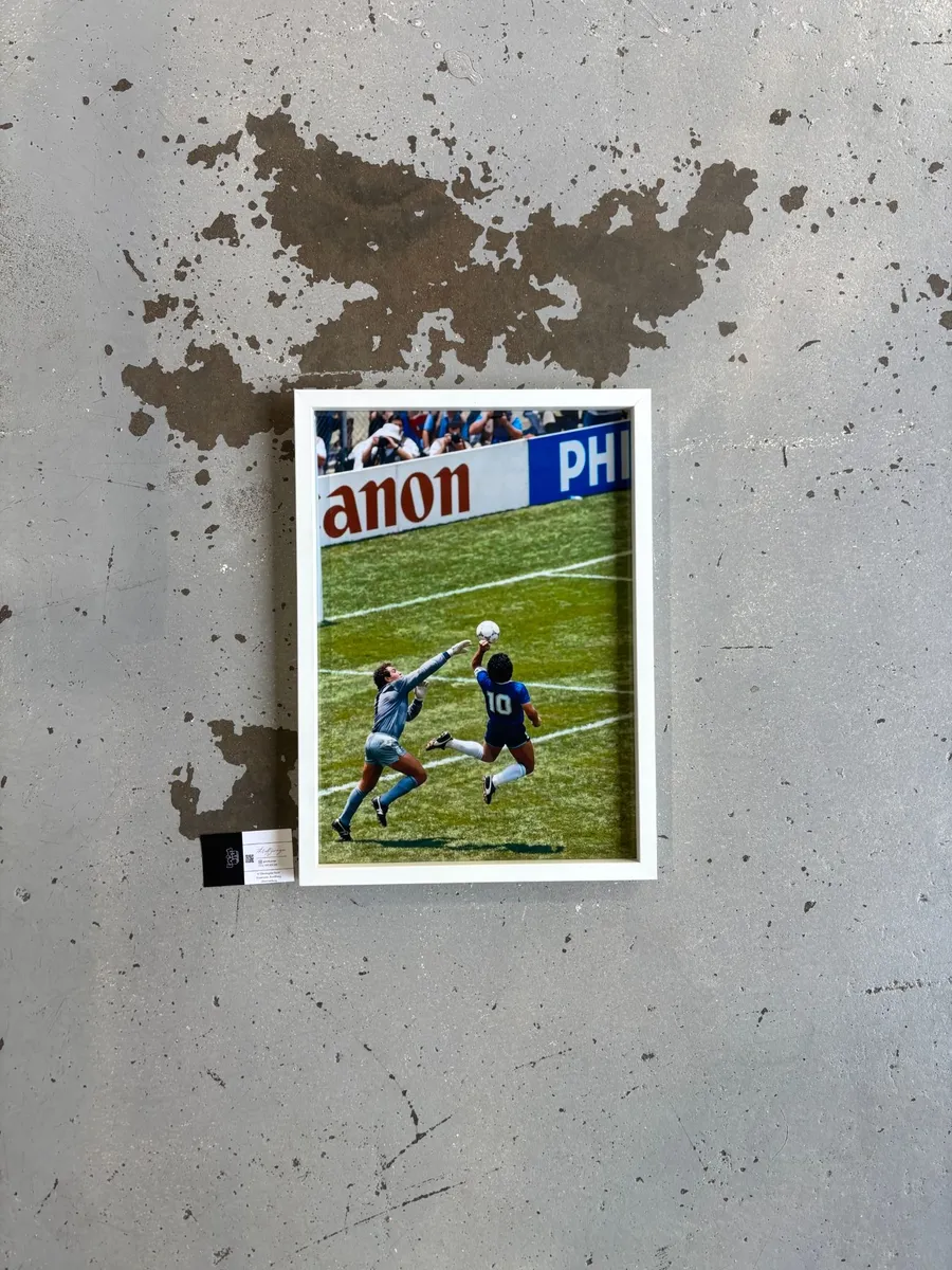 Framed Maradona "Hand of God" A3 Print