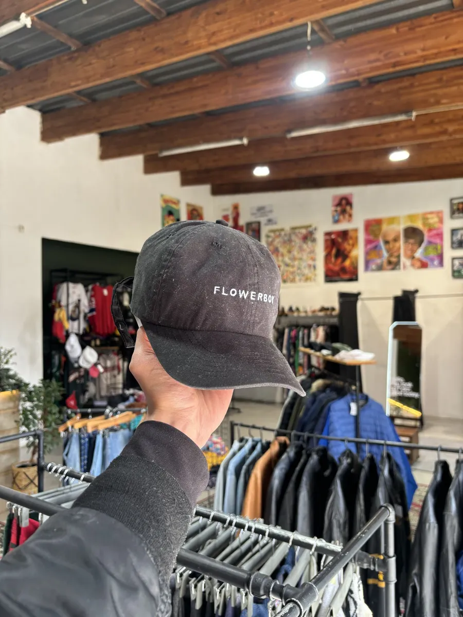 Black Flowerboy Cap - OSFA