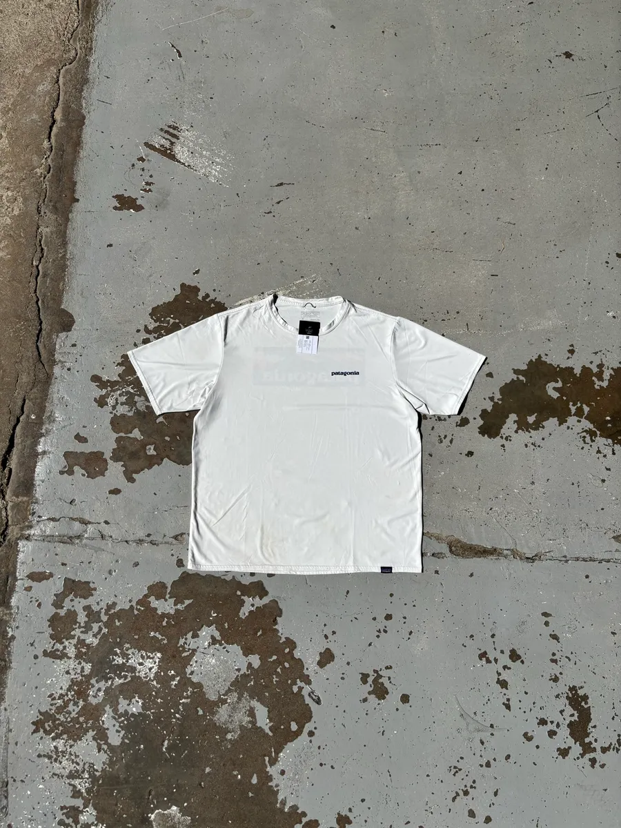 White Patagonia Capilene Cool Daily Graphic T-Shirt - Medium