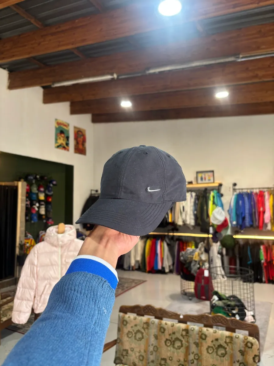 Black Nike Dri-FIT Club Metal Swoosh Cap - OSFA