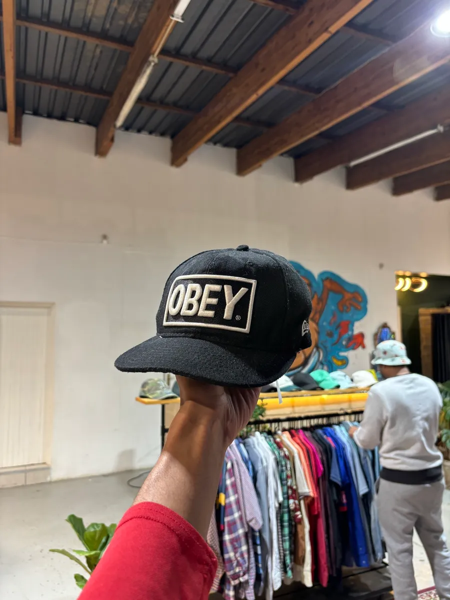 Black New Era Obey Baseball Cap - OSFA