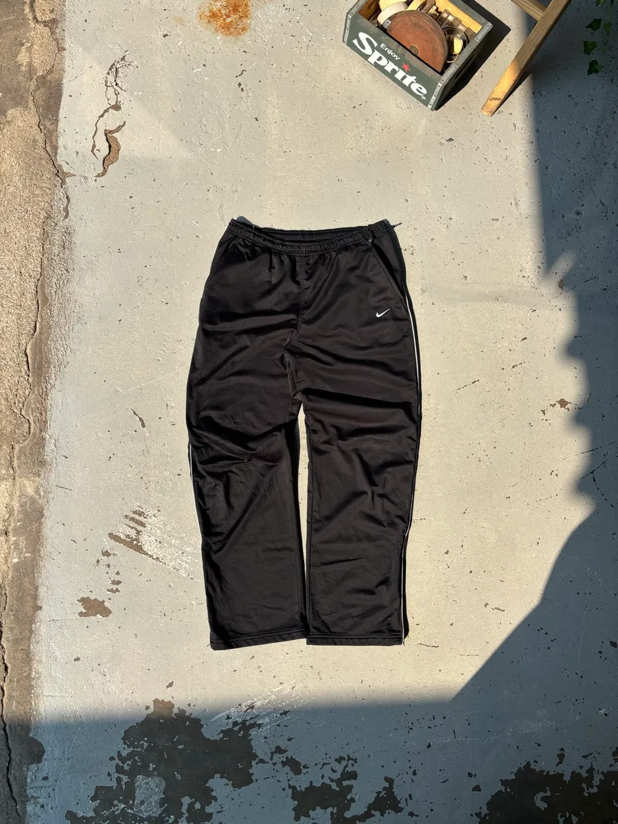Vintage Black Nike Track Pants - Large