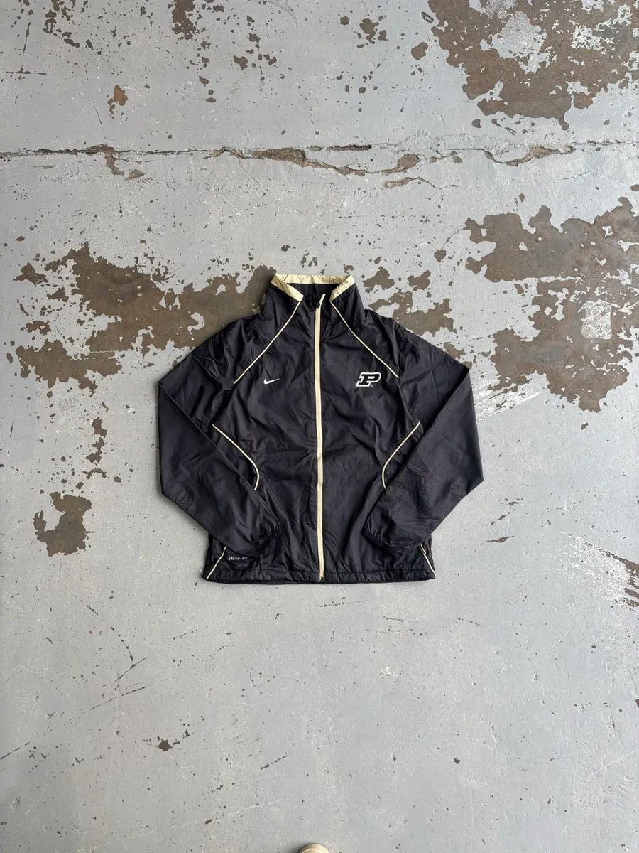 Black & Gold Nike Purdue Boilermakers Storm-FIT Windbreaker Jacket - Medium