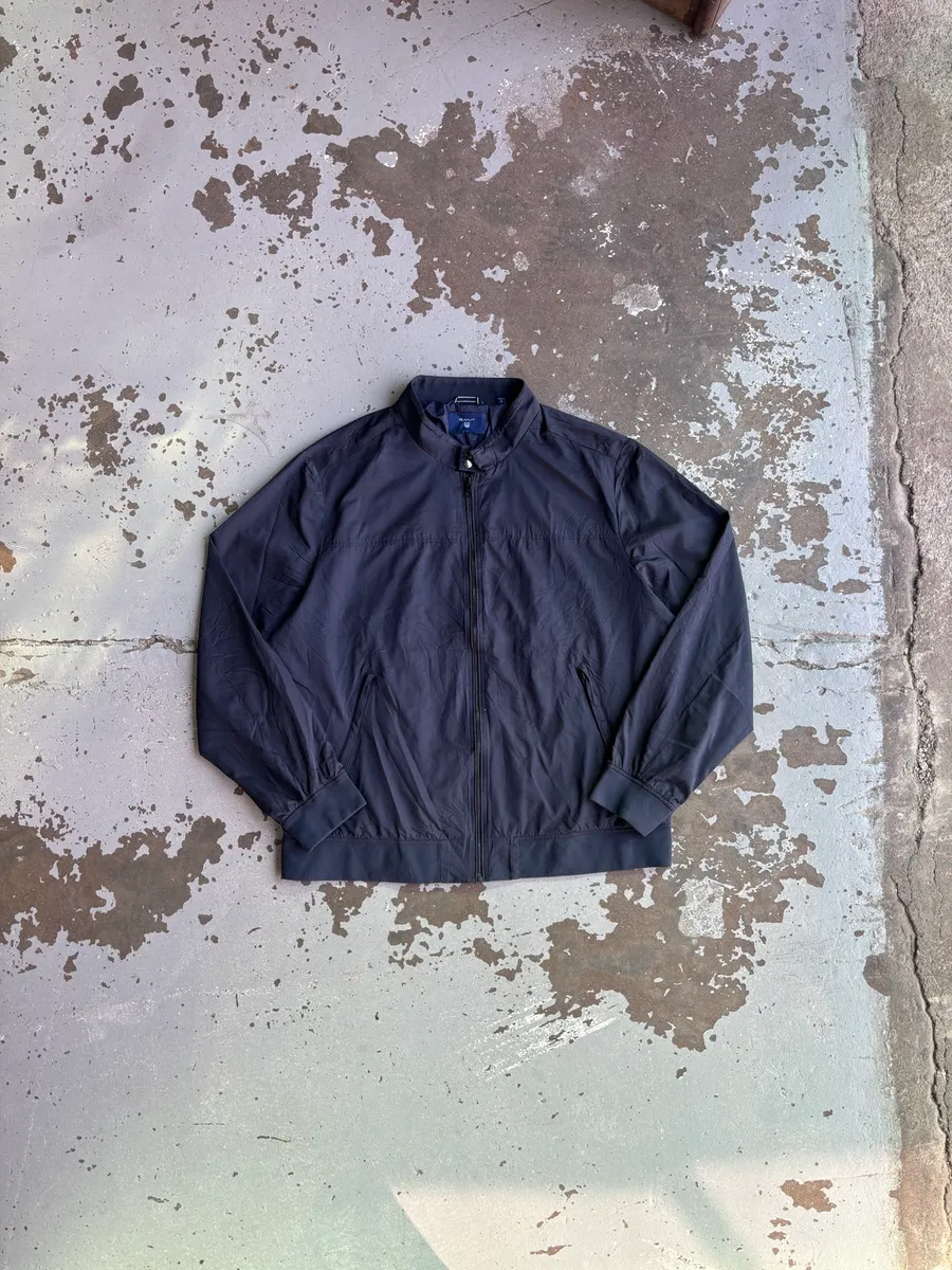 Dark Navy Gant Lightweight Casual Zip Up Jacket - Extra Large