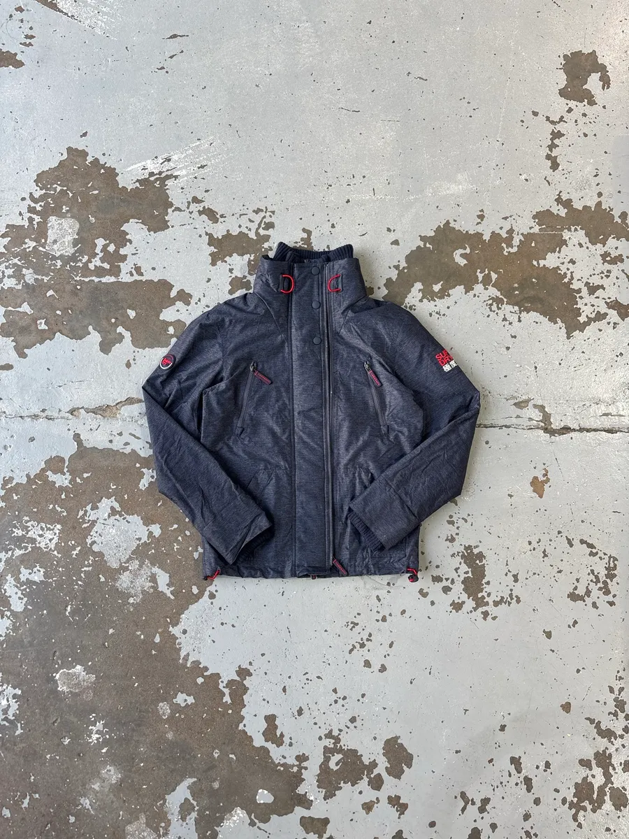 Indigo Marl Superdry Polar Windattacker Jacket - Extra Small