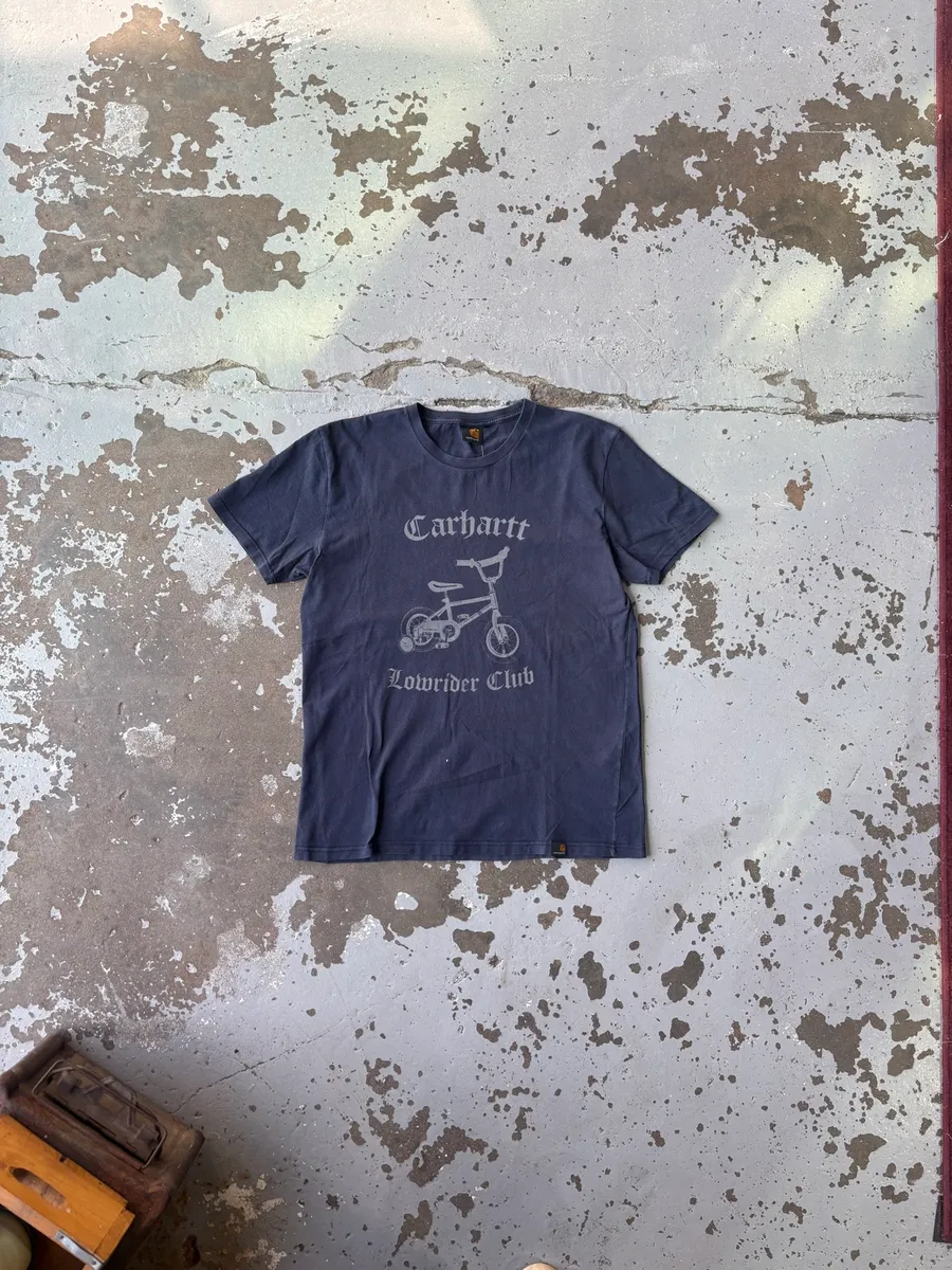 Dark Navy Blue Carhartt WIP Short-Sleeve Graphic T-Shirt - Extra Large