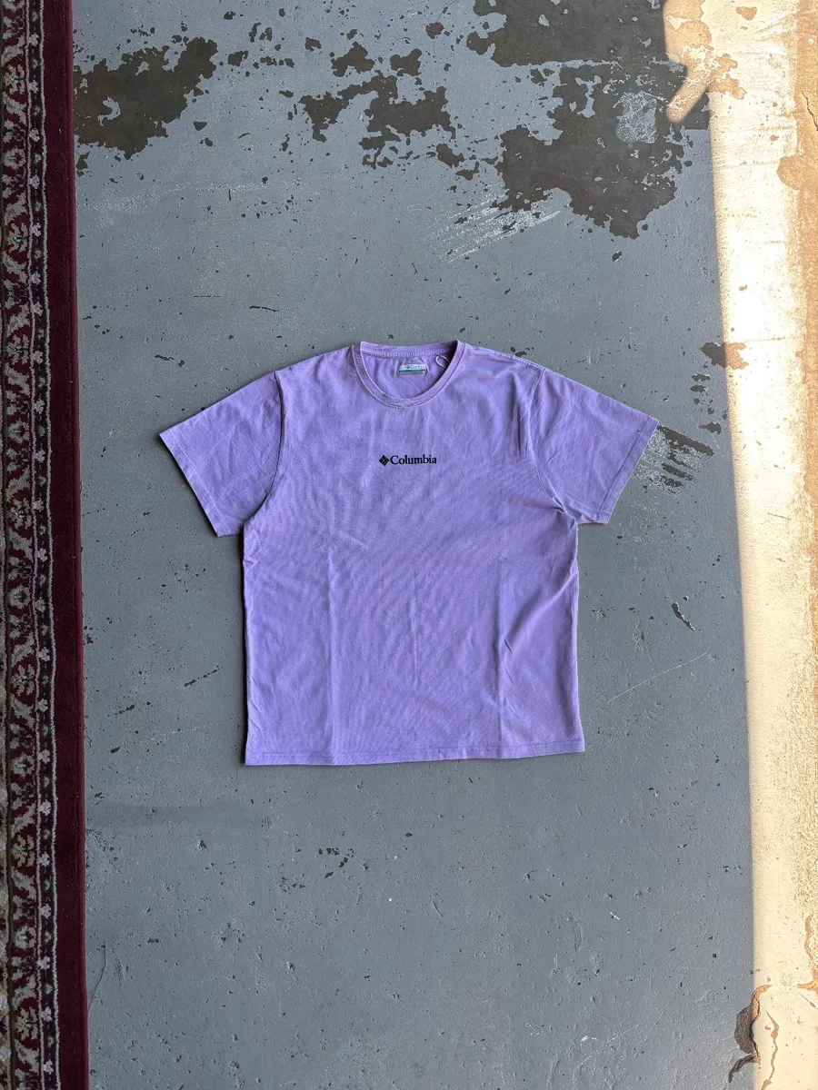 Purple Columbia Sportswear Graphic T-Shirt - Large