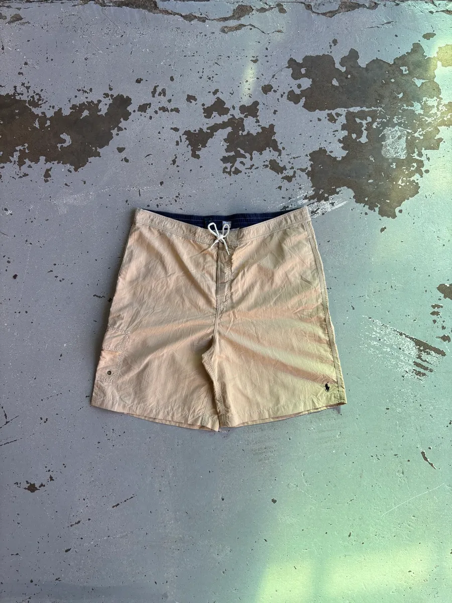 Beige Polo Ralph Lauren Board Shorts - Extra Extra Large