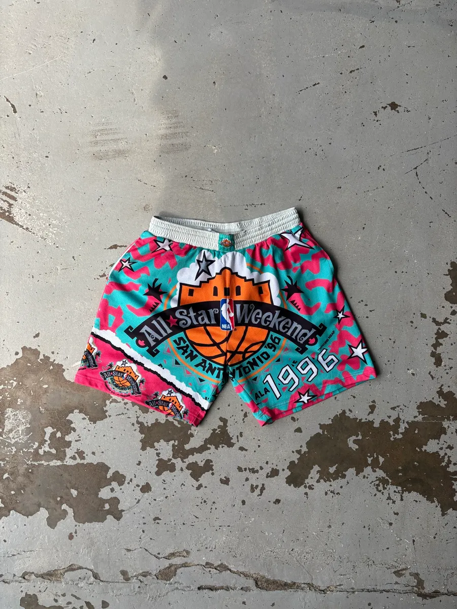 Vibrant Mitchell & Ness NBA 1996 All-Star Weekend Jumbotron 2.0 Shorts - Extra Large