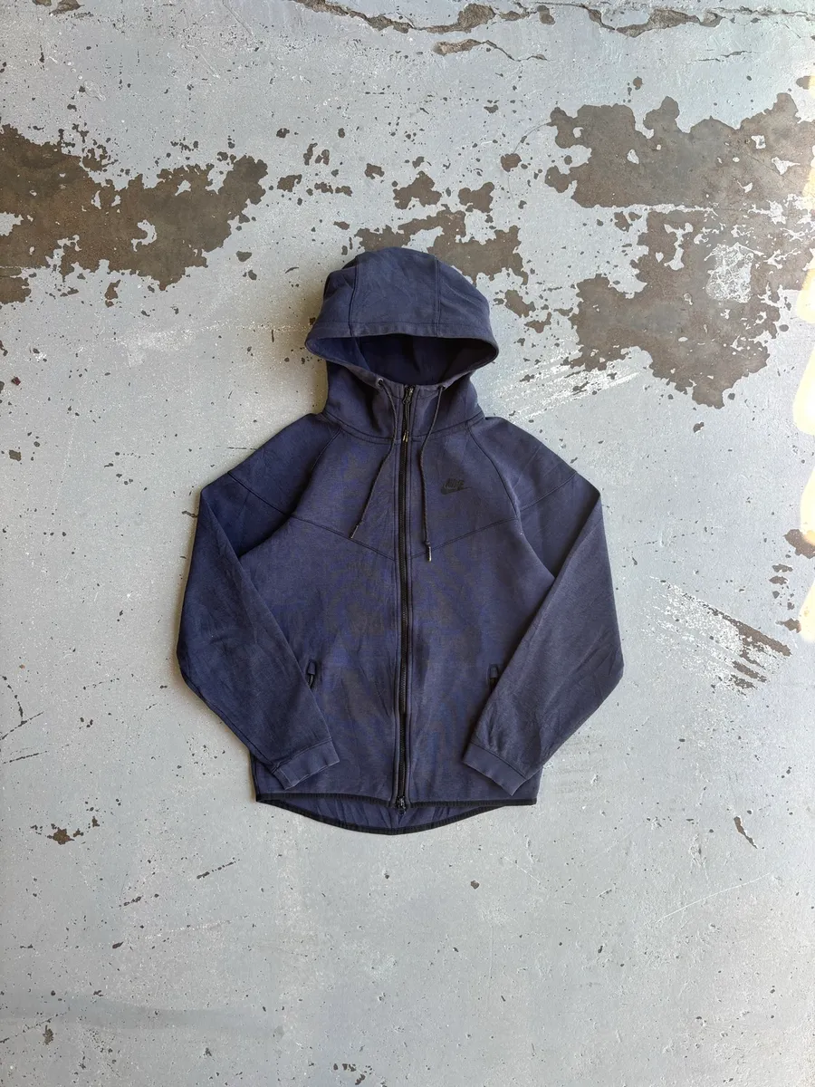 Dark Obsidian Nike Sportswear Tech Fleece Windrunner Full-Zip Hoodie - Small