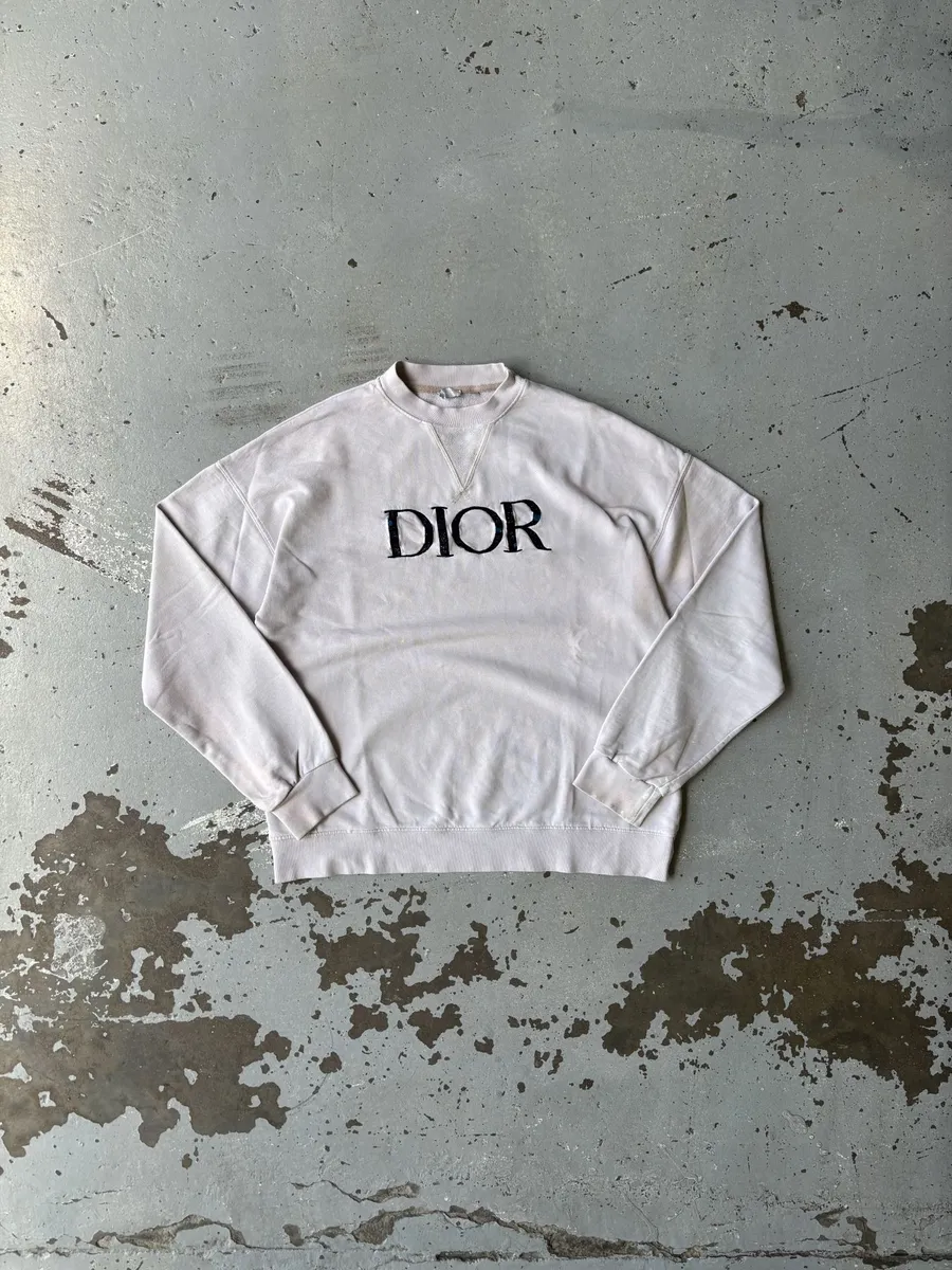 Cream Christian Dior Sweater - Extra Extra Large