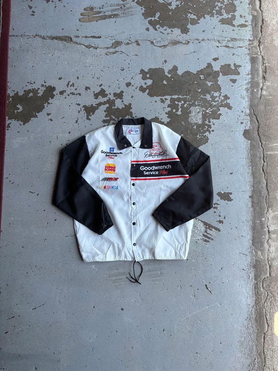 Vintage 90s Dale Earnhardt Sr. NASCAR Coach's Windbreaker Jacket - Medium