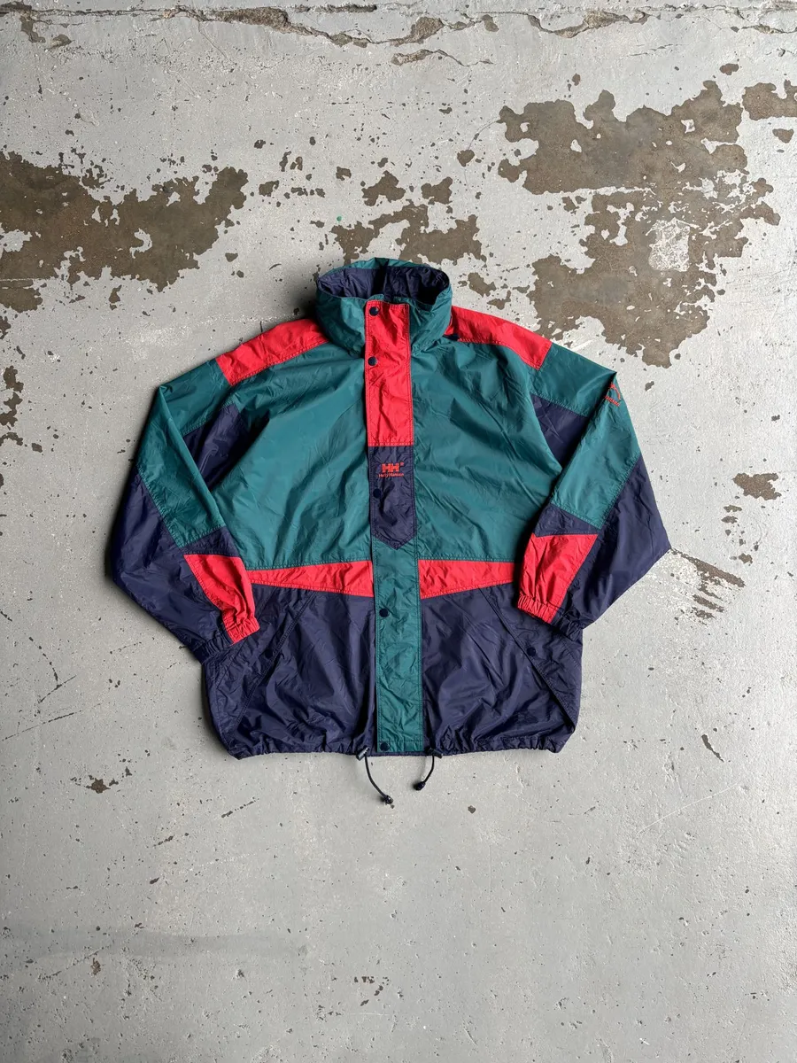 Vintage Green & Red Helly Hansen Jacket - Medium
